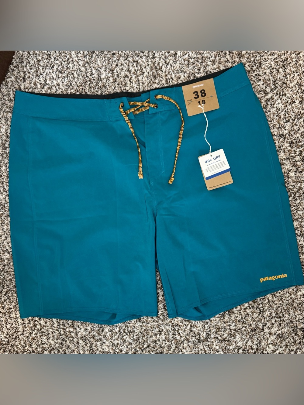 Patagonia Hydro Series Boardshorts Men’s 38 Blue 18” Inseam NWT Surf Swim Shorts